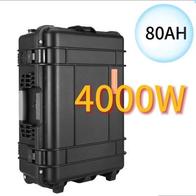 4000W/110V/230V przenośna elektrownia do przechowywania energii LiFePO4 i wskaźnik baterii