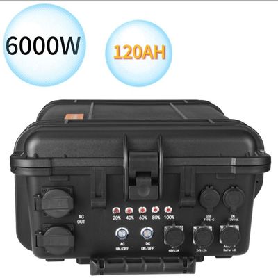 Przenośny 6000W/6216wh Ternary Lithium Battery Energy Storage Emergency Power Station