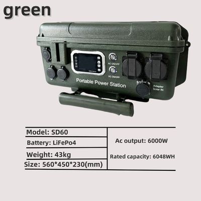 Kontroler MPPT 6000W/6048wh Przenośna stacja prądu AC/DC na zewnątrz dla produktów