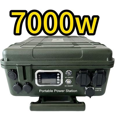 Zakres SOC 5%-95% Zewnętrzne zasilanie awaryjne 7000W Przenośna elektrownia domowa