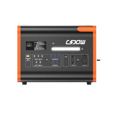 2400W zewnętrzna stacja przenośna z dostosowalnym typem C i 90 minutami ładowania