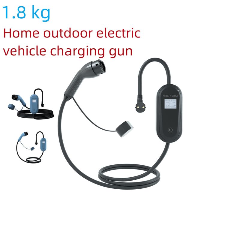1.8kg Bezprawie domowa stacja ładowania EV przenośny LCD wskaźnik światła