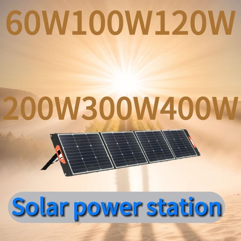 60W wodoodporny składany elastyczny panel słoneczny z wyjściem prądu stałego 17,5V/3,4A ładowarka USB
