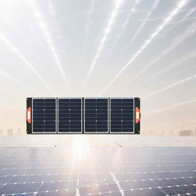 Ustawialne nogi 200W Czarny składany panel słoneczny do ładowania akumulatora 12V w kempingu