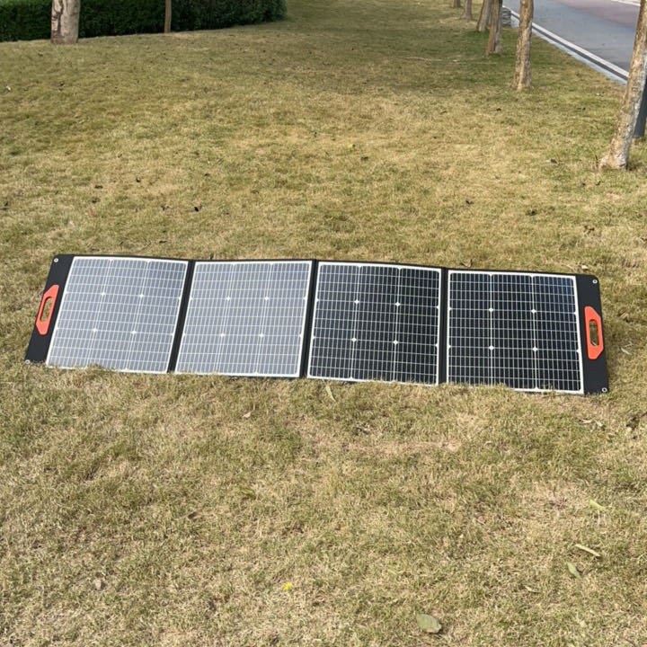 200W 12V przenośne panele słoneczne do kempingu RV jachtu składane Rozmiar 22*24.8*1.77in