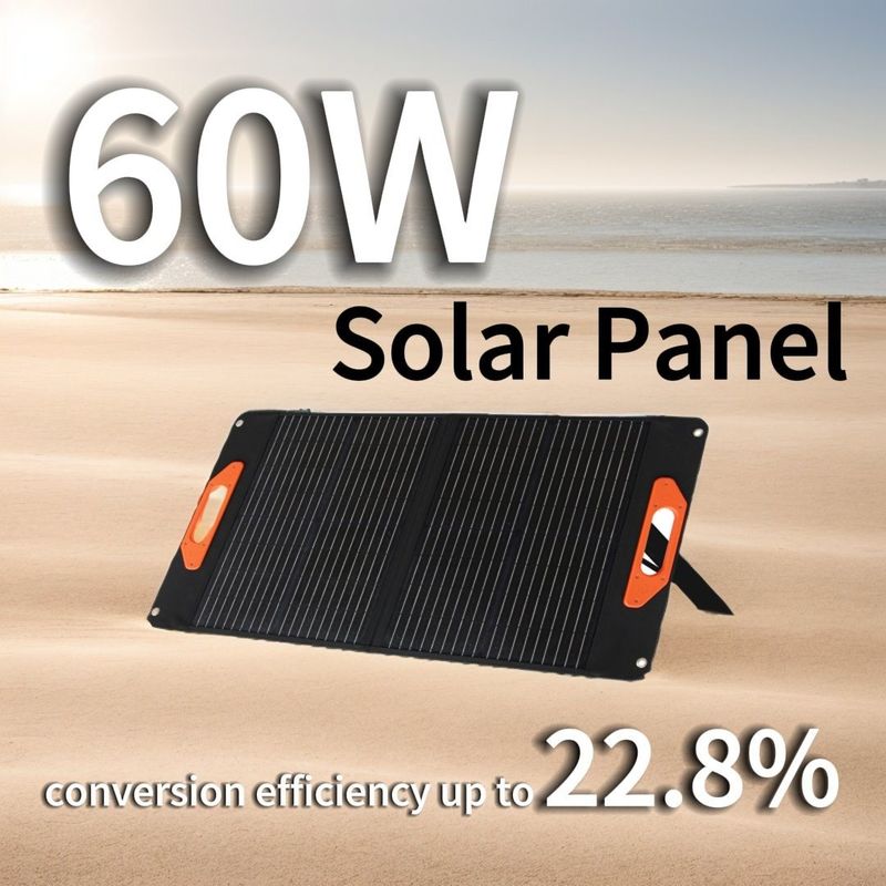 Wyjście USB-C Pd 45W Max 5V/9V/12V/15V Panel słoneczny 50W 60W 100W Mono Poly