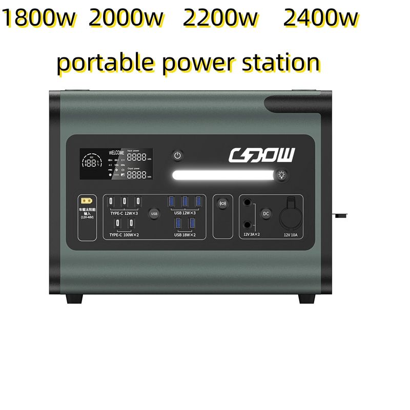 2048wh Elektrownia słoneczna z panelem Inwertera i przenośnym źródłem zasilania 220V AC