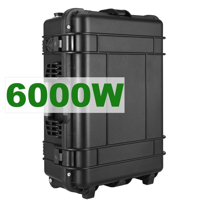 Elektrownia słoneczna z akumulatorem litowym o mocy 6000 W dla aktywności na świeżym powietrzu