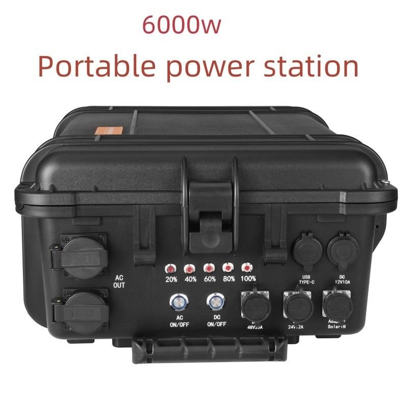 3000W 4000W 5000W 6000W Przenośny układ magazynowania energii słonecznej 42kg Bateria litowa ternarna