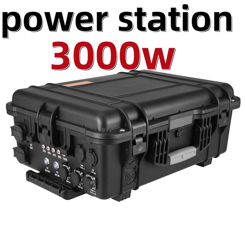 Dostosowanie 3000W Elektrownia Kołowy wózek zasilający 220V dla kempingu na zewnątrz