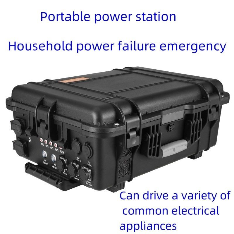 3000W moc szczytowa Niestandardowa zewnętrzna stacja przenośna energii słonecznej z baterią LiFePO4