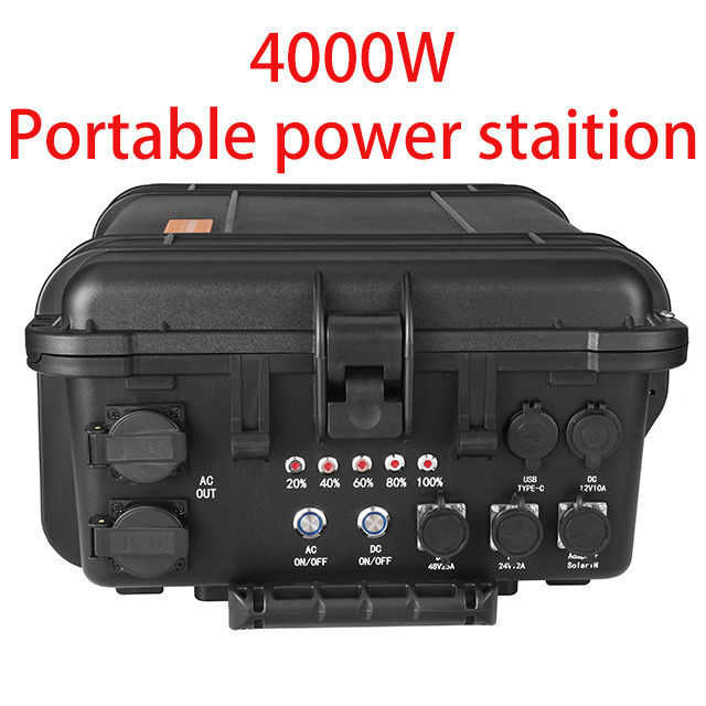 Elektrownia kempingowa na zewnątrz o dużej pojemności 4000W i USB/Type-C 18W Max Solar Generator