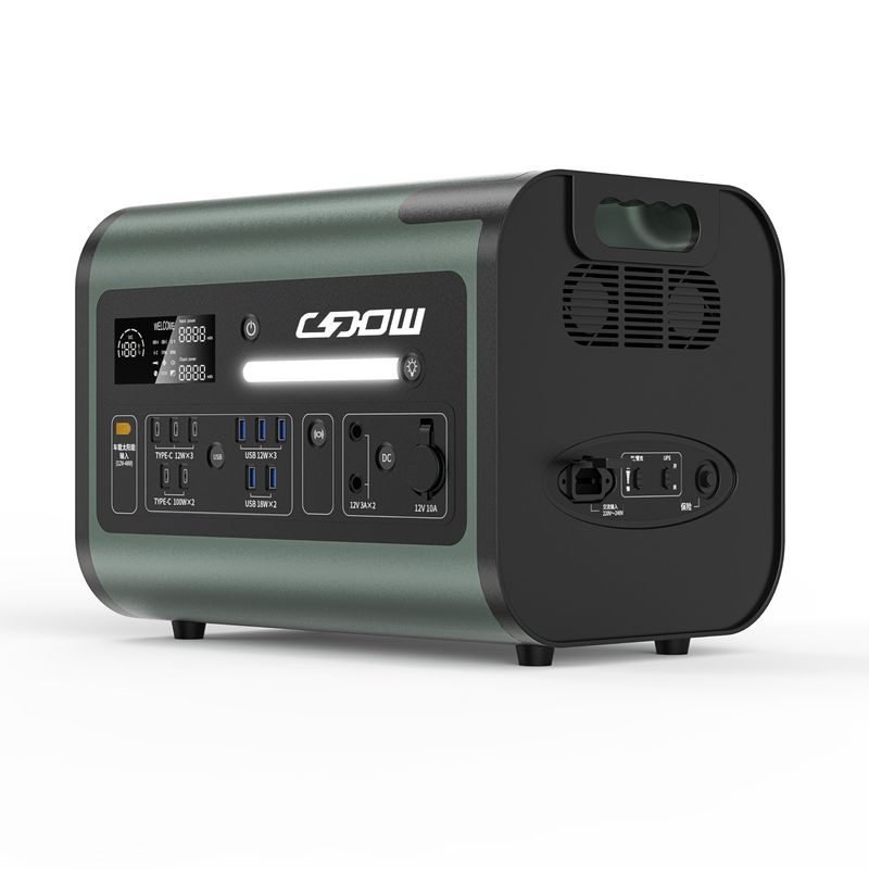 1800W-2400W Generator do ładowania energii słonecznej LiFePO4 Bateria Przenośna Moc Przenośna Moc domowa