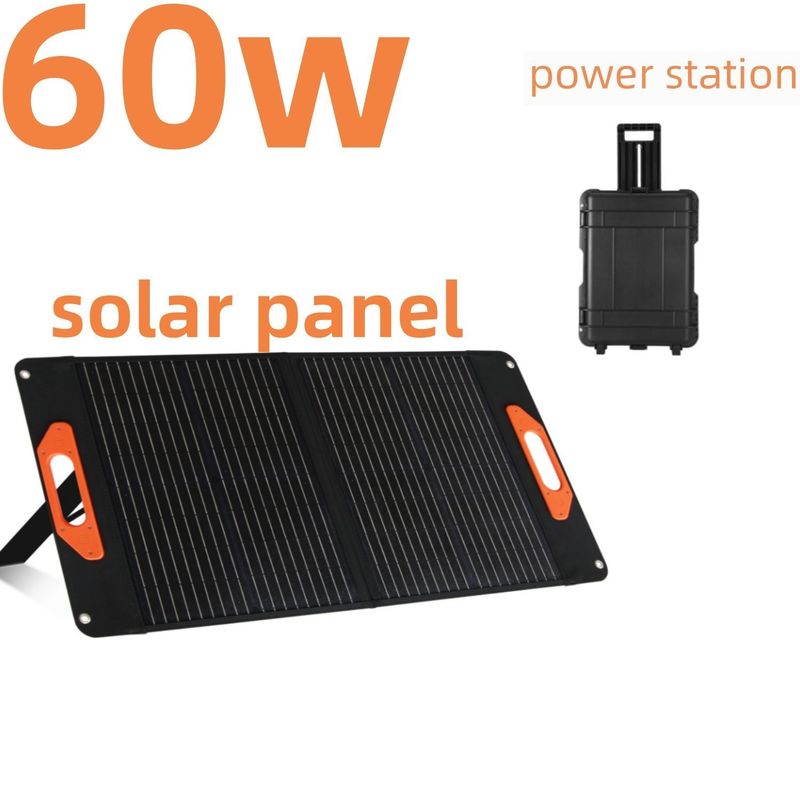 Zasilanie Monokrystaliczny silikon składane panele słoneczne do kempingu RV 60W 100W 200W