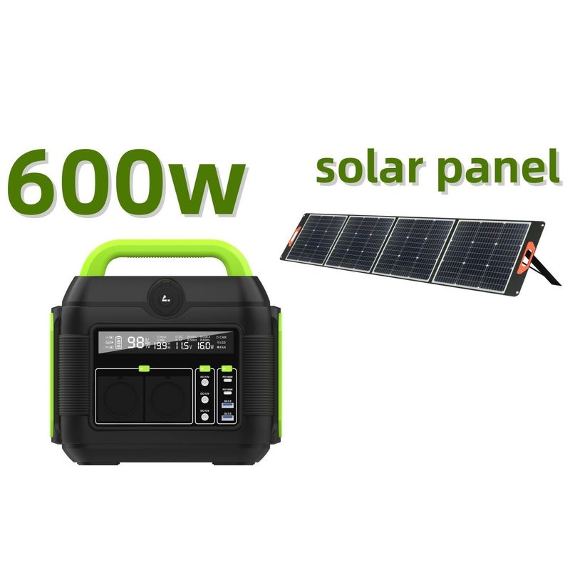 Duża zdolność przenośna elektrownia Generator słoneczny 600W dla beztroskiej podróży