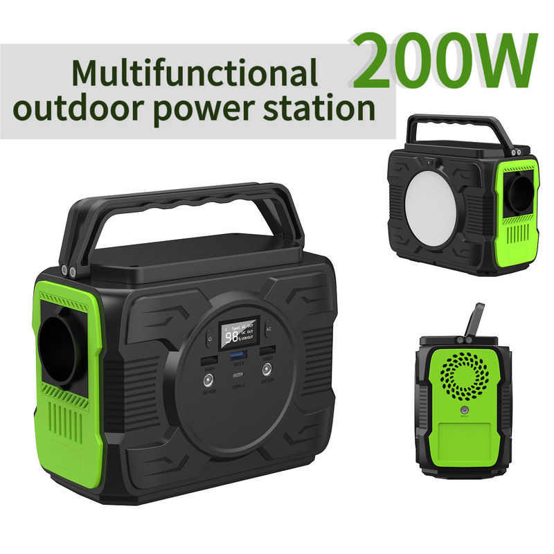 200W Litium Battery Przenośny UPS Power Station Generator Power Bank do dostosowania