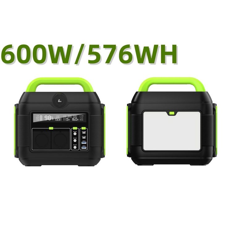 MPPT 600W AC110V AC220V Litowy zestaw baterii Przenośna elektrownia słoneczna do turystyki kempingowej
