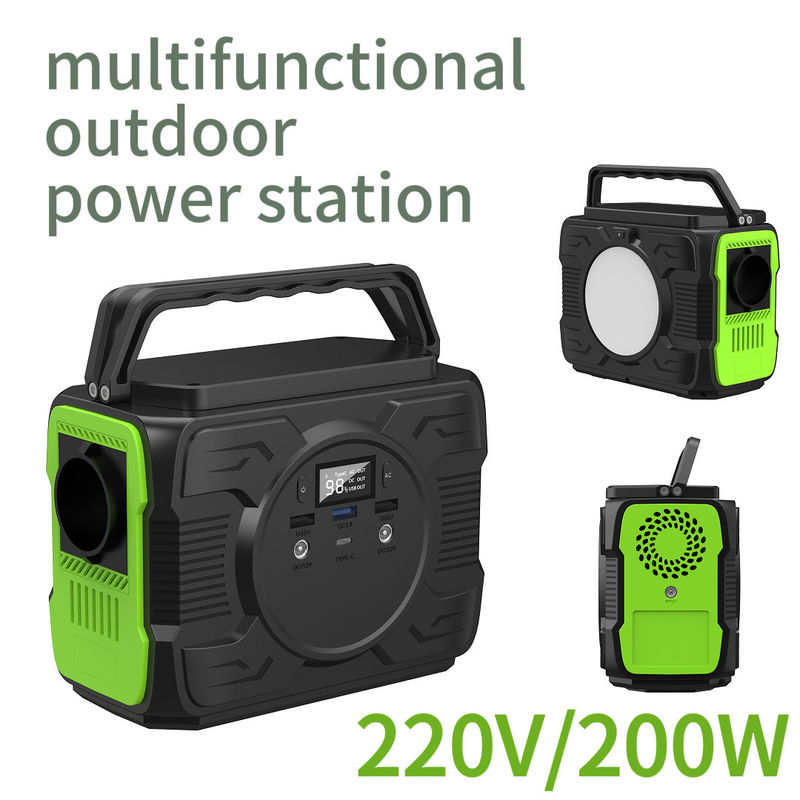 Wysokiej wydajności 200W Typ magazynowania energii Zasilanie 220V Prąd mobilny do dostosowania