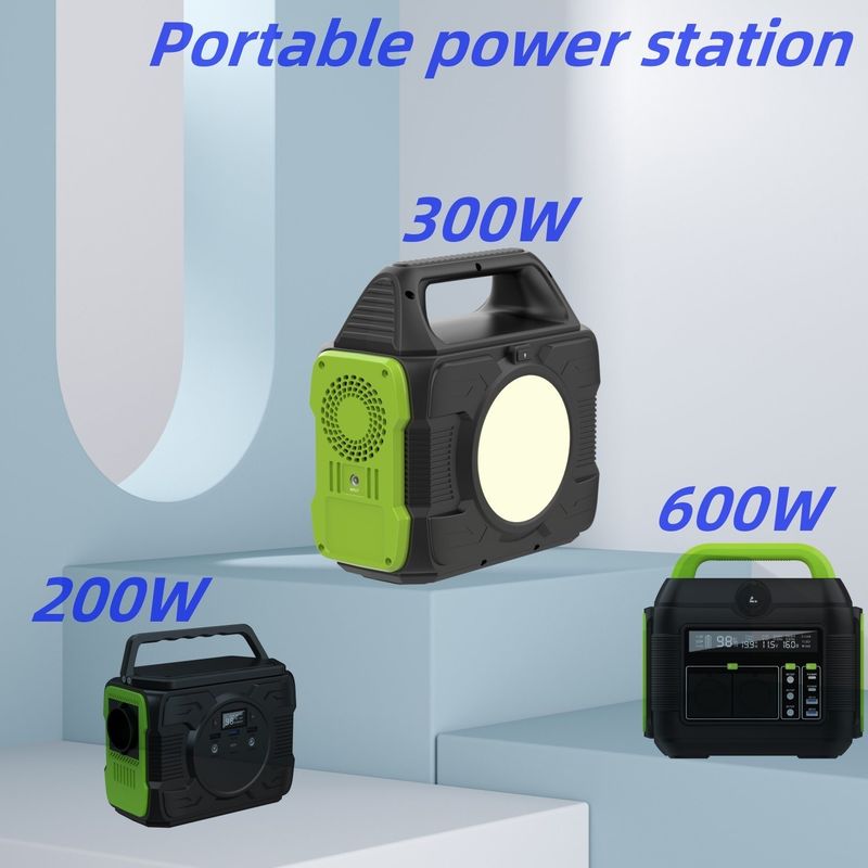300W wysokiej mocy przenośna zewnętrzna elektrownia kempingowa z wyświetlaczem ciekłych kryształów