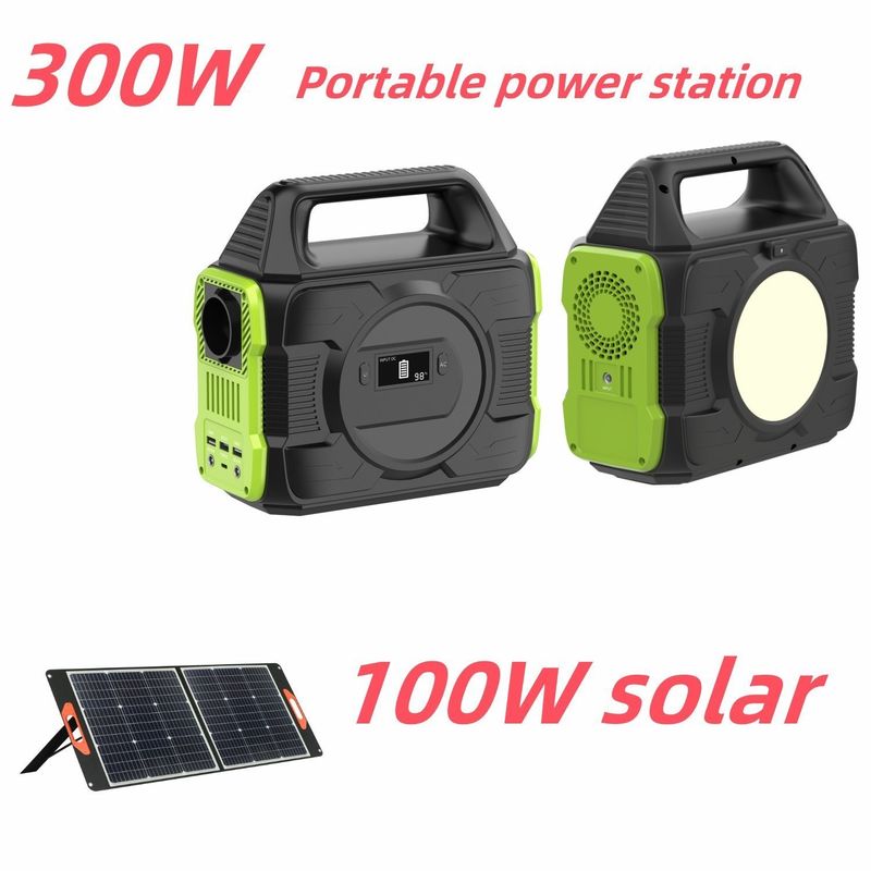 300W inteligentny generator słoneczny ładowarka mobilna akumulator litowy RV akumulator słoneczny przenośna stacja zasilania