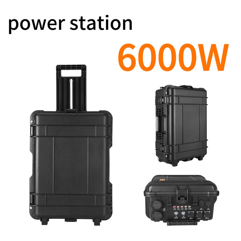 6000W domowy system energii słonecznej Przenośne źródło zasilania z prądem bieżącym AC 15A Max