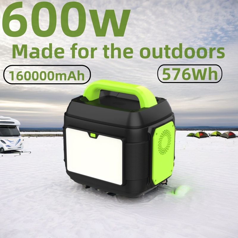 US 320/jednostka Wniosek o próbę Próbka 600W 576Wh 14,4V 40Ah Przenośny generator słoneczny 160000mAh