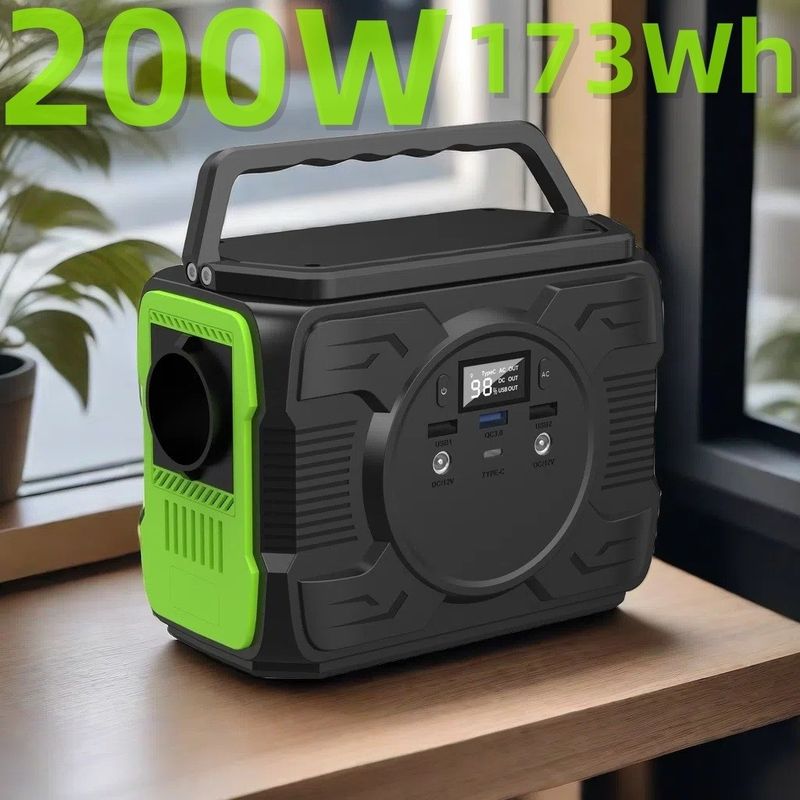 Przenośna elektrownia słoneczna 48000mAh 200W 173Wh do aktywności na zewnątrz