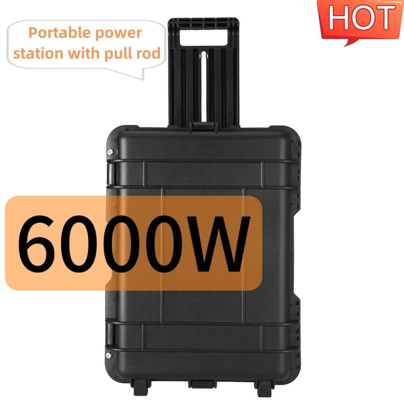 6000W wielofunkcyjny zewnętrzny przenośny generator słoneczny z prądem bieżącym 15A Max