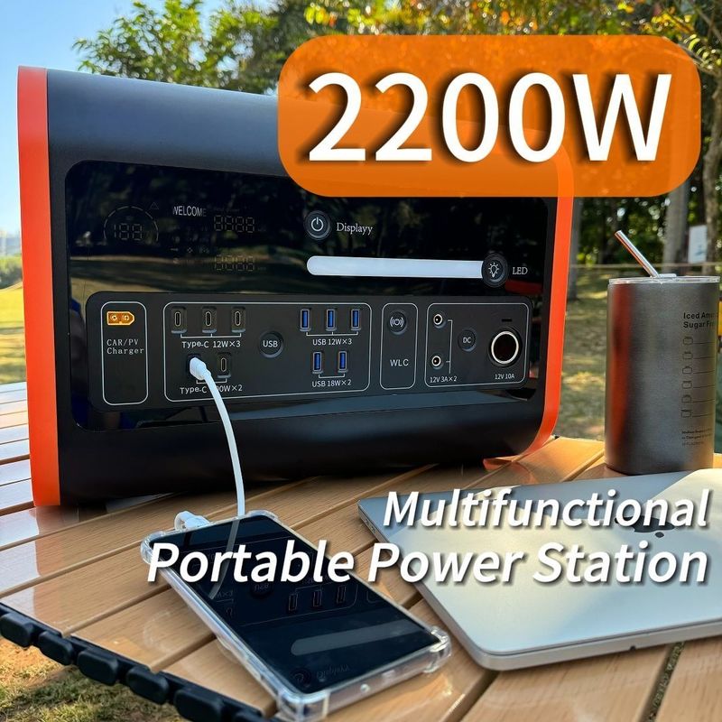 25 kg LiFePO4 2200W 2500W 2000W przenośna elektrownia do zewnętrznego przechowywania energii awaryjnej