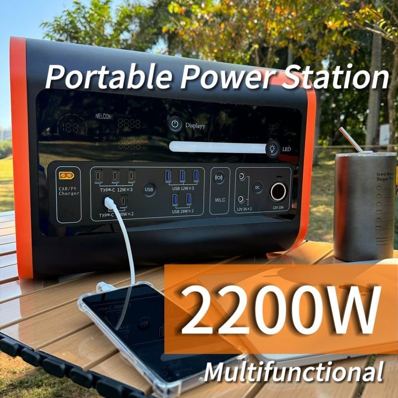 2200W Generator przenośnej elektrowni słonecznej do kempingu
