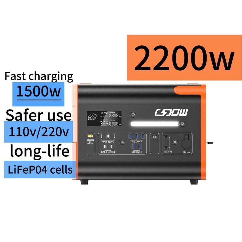 220V±5% napięcie wyjściowe AC 15W Ładowanie bezprzewodowe Długa żywotność Komórki LiFePO4 Szybkie ładowanie