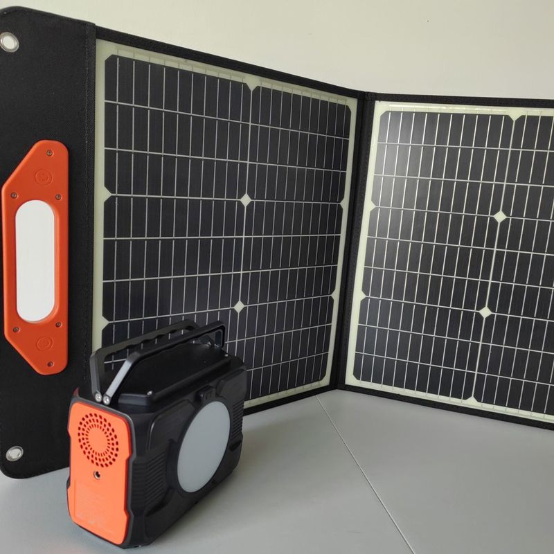 Stały w 4W światło LED i modyfikowane fale AC wyjście w 200W przenośny generator słoneczny