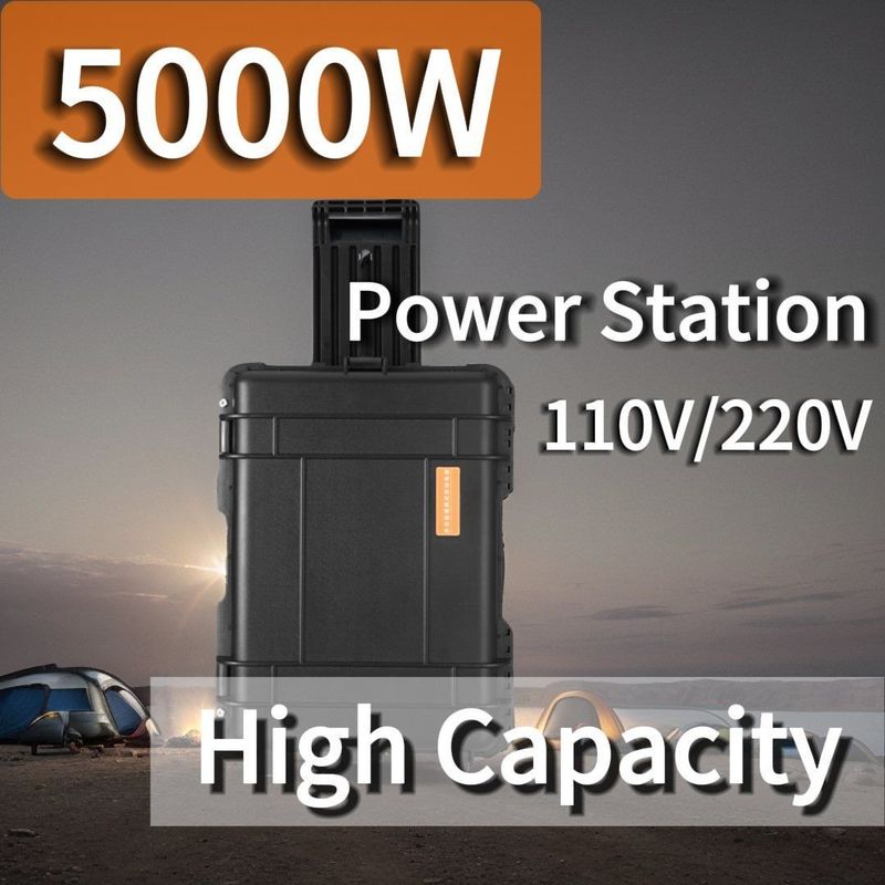 LiFePO4 5000W Power Bank Przenośna stacja z czasem ładowania 6-7h Generatory słoneczne