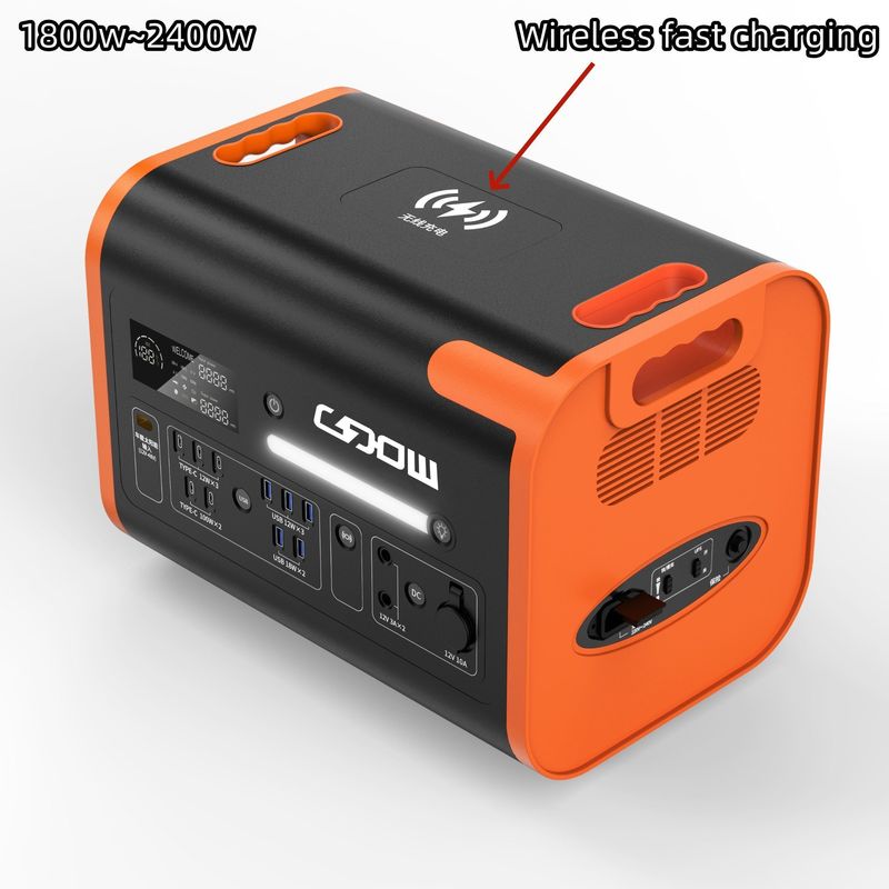 LiFePO4 220V 2048wh Pure Sine Wave Przenośna Mobilna Elektrownia do kempingu na zewnątrz
