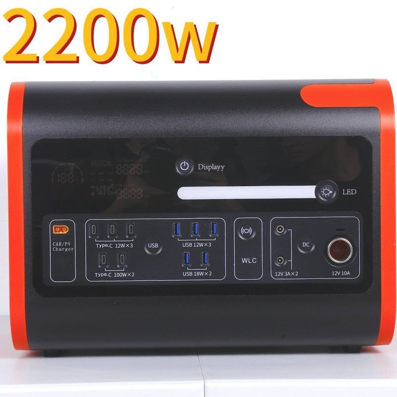 2000W Solar Outdoor Emergency Generator 2048wh Mobilne zasilanie dla rynku japońskiego