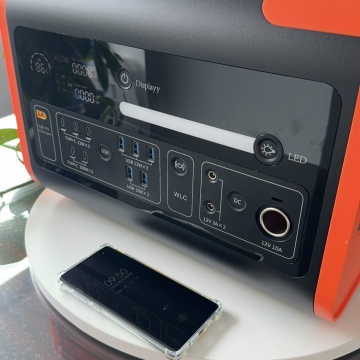 2200W przenośna elektrownia do wyświetlenia taśmą LED i bateria