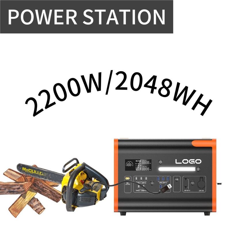 1500W przenośny mobilny generator Elektrownia słoneczna Szybkie ładowanie Bezprzerwane zasilanie