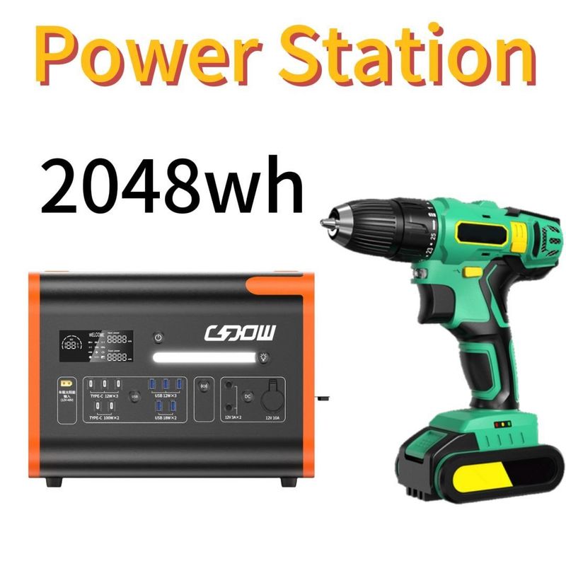 Rynek Ameryki Północnej 2000W 2200W przenośna elektrownia słoneczna z baterią LiFePO4