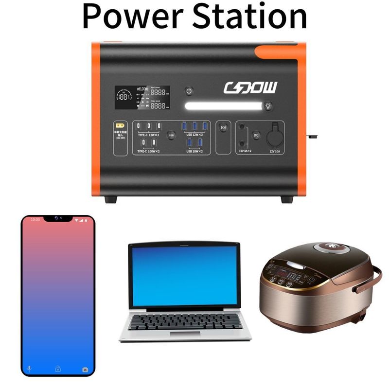 2000W 3000 Cycle Life Generator słoneczny do energii mobilnej na zewnątrz na rynku Azji Wschodniej