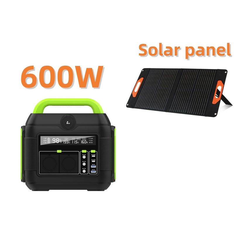 Europejski Sta AC Socket Przenośny 300W 600W Generator słoneczny dla wnętrz awaryjnych elektrowni