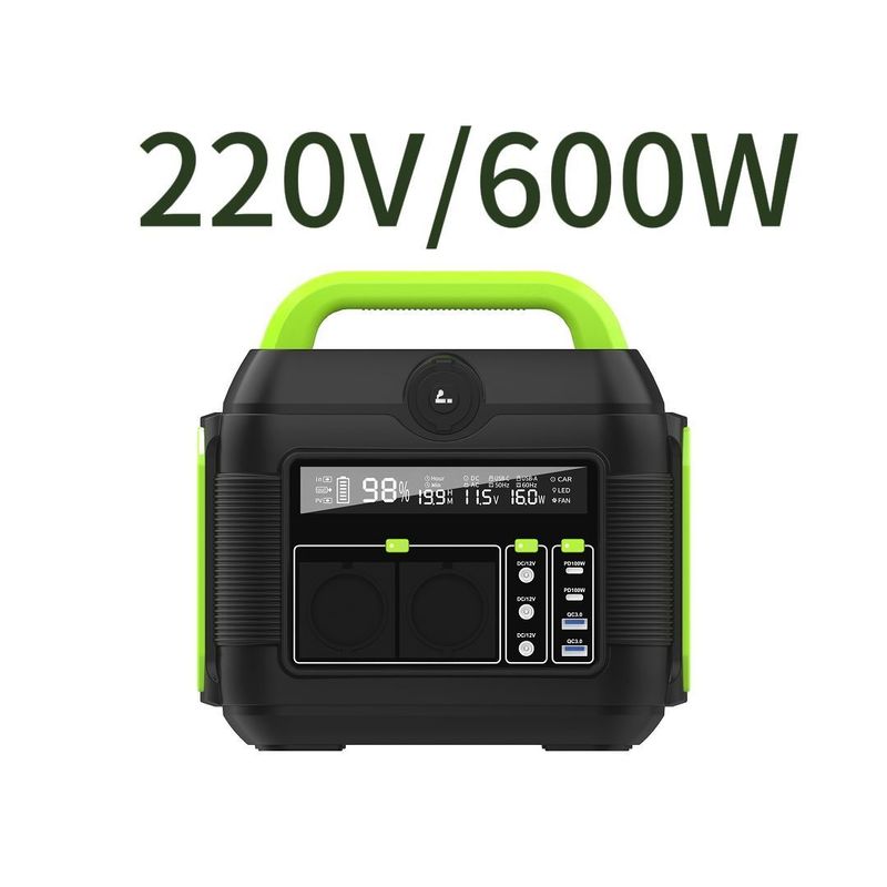 Zdejmowalna bateria 600W Litium 110V 220V Camping Mini Przenośne gniazda AC Bank zasilania
