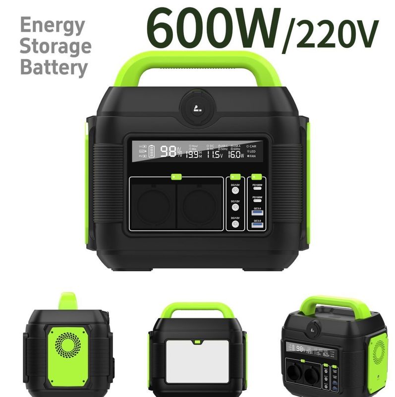 S6 Reveal LCD Display 500W Mini Portable Power Station do ładowania laptopów i telefonów
