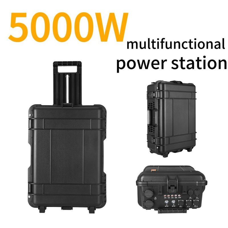 Elektrownia słoneczna przenośna o mocy szczytowej 8000 W, zasilanie awaryjne 2000 W, 220 V, 2000 W
