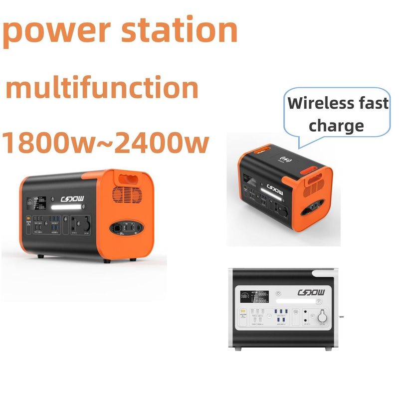 Włącznik prądu przemiennego ONZ 220V±5% Przenośny generator słoneczny awaryjny 2200W do obozowania