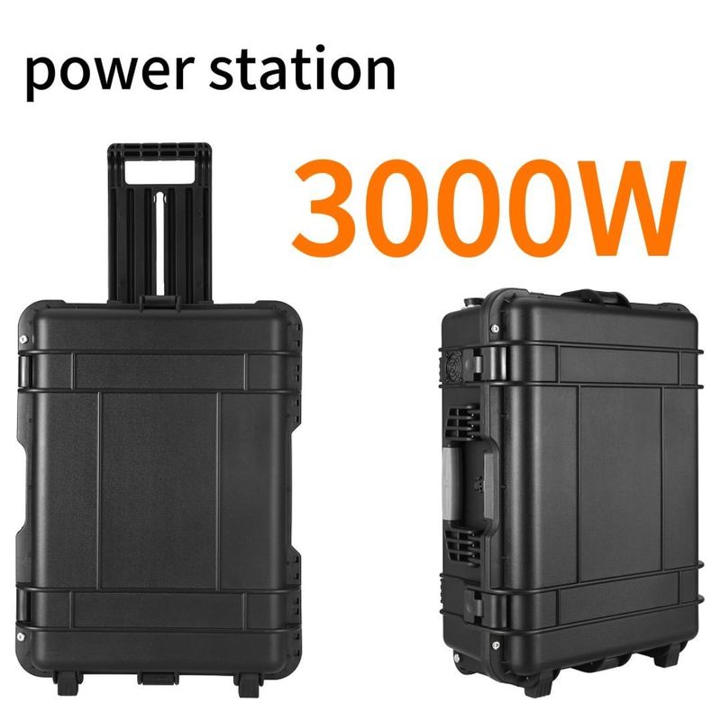 3000W zasilanie awaryjne przenośny generator z gniazdkiem cały czas ładowania 6-7h