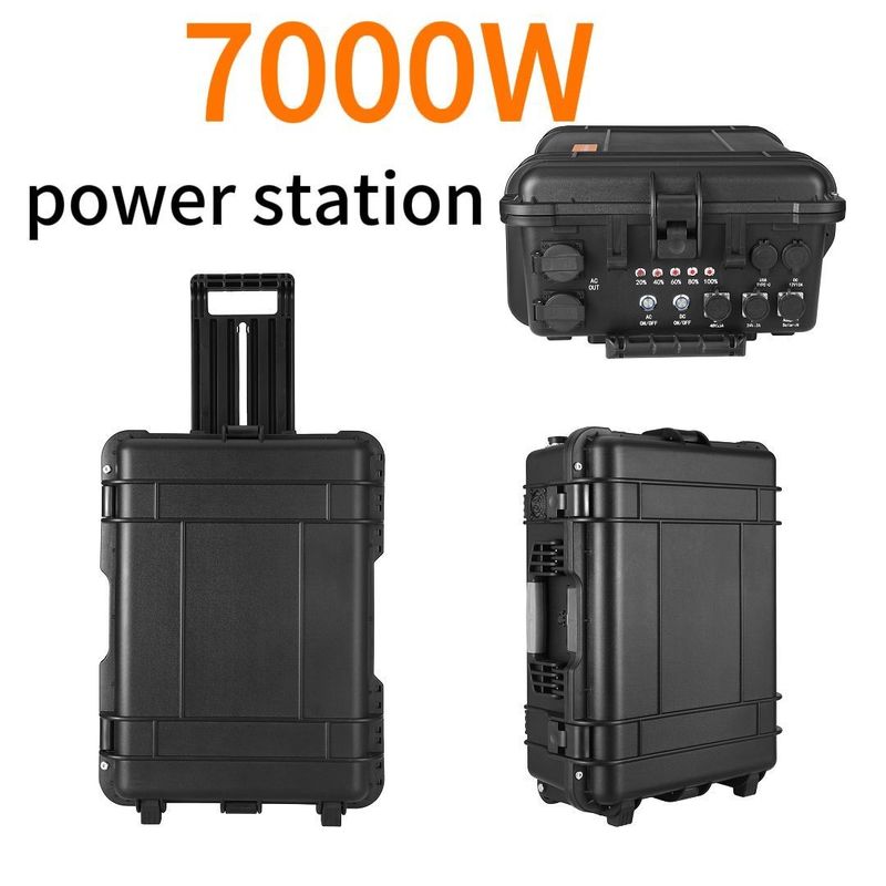 7000W ternaryjne baterie litowe Przenośne źródło energii mobilnej do ładowania samochodów i urządzeń słonecznych
