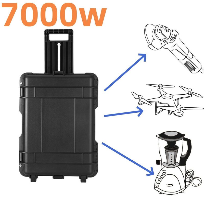Moc 7000W/6993wh Generator słoneczny dla zewnętrznego światła wybuchoodpornego 610*440*250 mm
