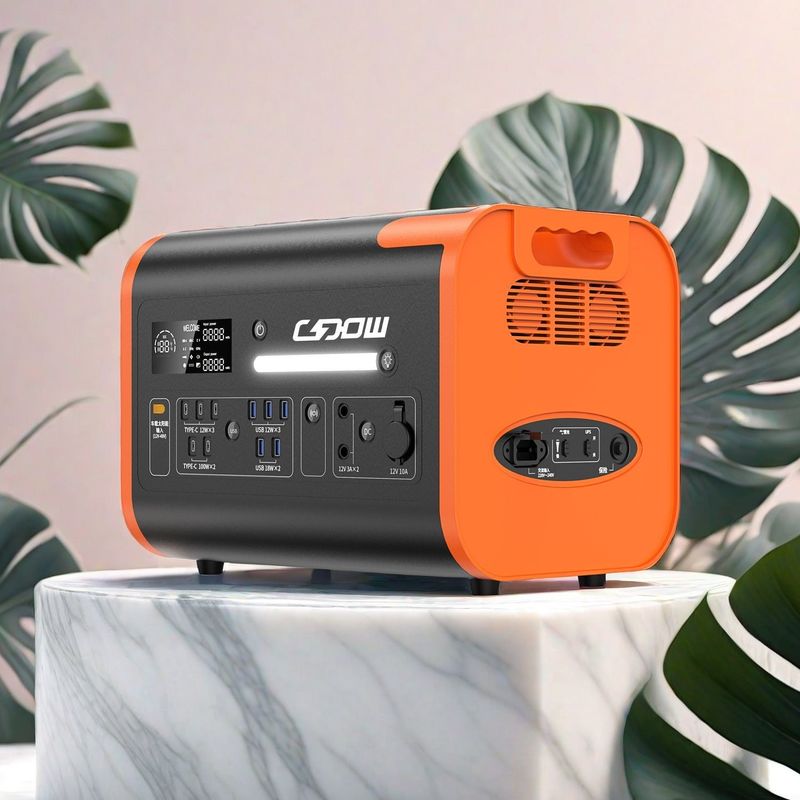 Generator zasilania awaryjnego do obozowania na zewnątrz 2200W Moc wyjściowa 2048wh Pojemność