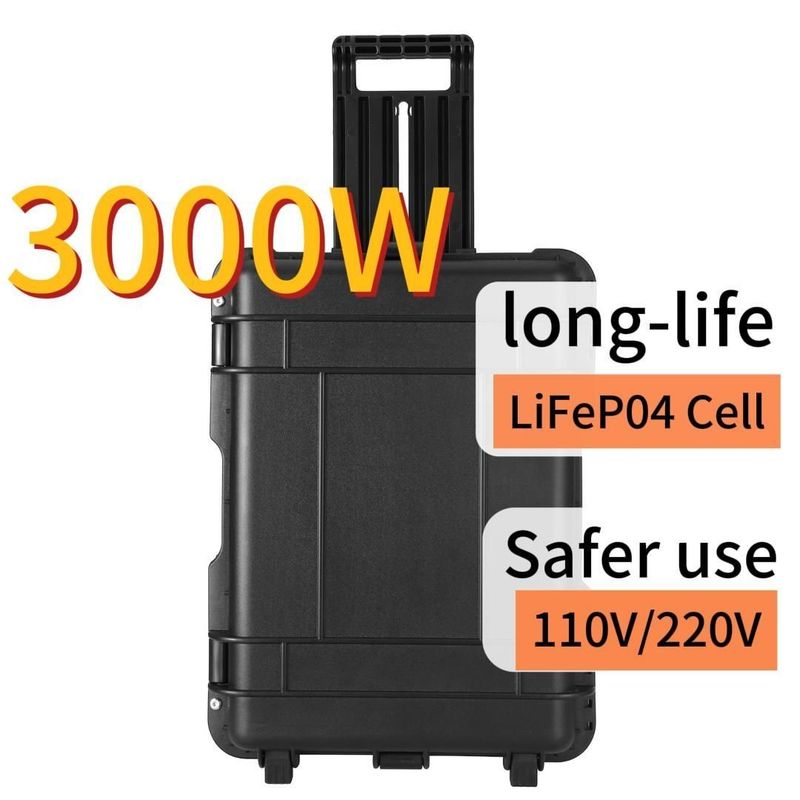 Wyposażenie samochodowe i mobilne na zewnątrz 3000W przenośny generator słoneczny Czas ładowania 6-7h
