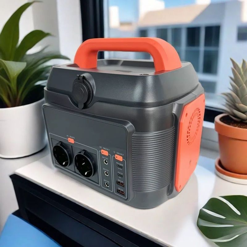 600W przenośna elektrownia wyjmowana 576wh/14.4V/40ah Pojemność baterii Generator słoneczny